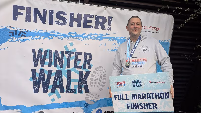 The Marching Chef: Angel Hill Food Co. Chef Walks Miles for Teenage Cancer Trust